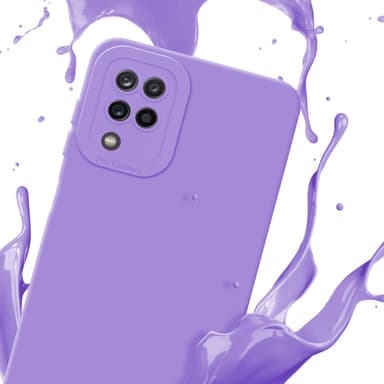 Samsung Galaxy A12 / M12 Skal Fodral Case (Lila)