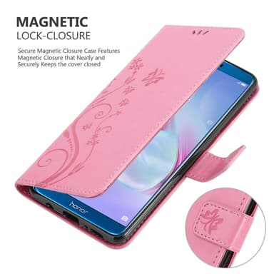 Honor 9 LITE Plånboksfodral Skal (Rosa)