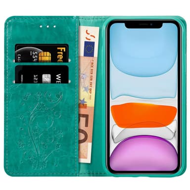 iPhone 11 Plånboksfodral Skal (Turkos)