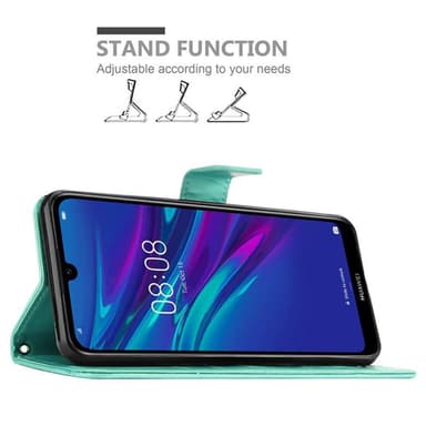 Huawei Y6 2019 Plånboksfodral Skal (Turkos)