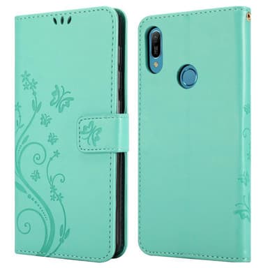 Huawei Y6 2019 Plånboksfodral Skal (Turkos)