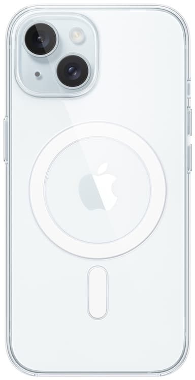 iPhone 15 genomskinligt skal med MagSafe