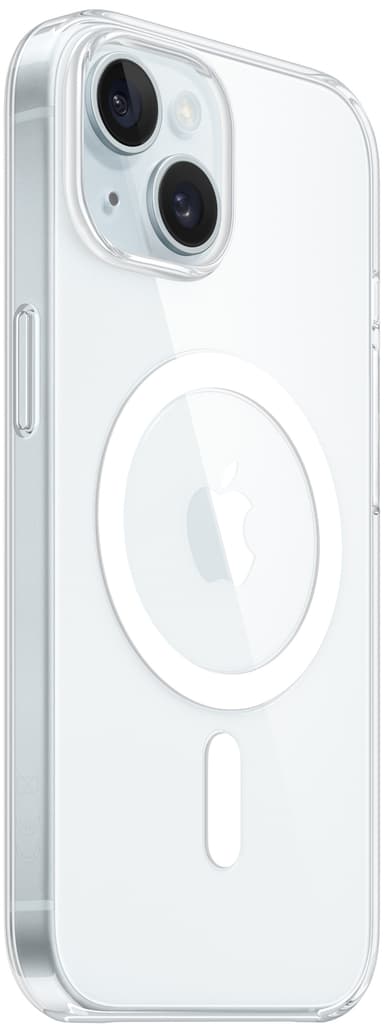 iPhone 15 genomskinligt skal med MagSafe