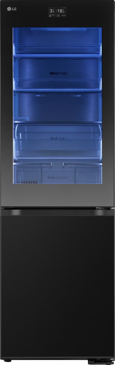 LG InstaView Kyl/Frys GBG7190CEV (svart rostfritt stål)