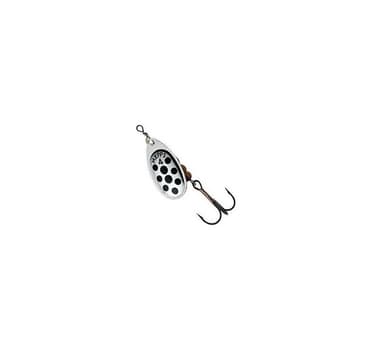 Spinner MEPPS AGLIA DECOREE-4 9,0g silver/svarta prickar