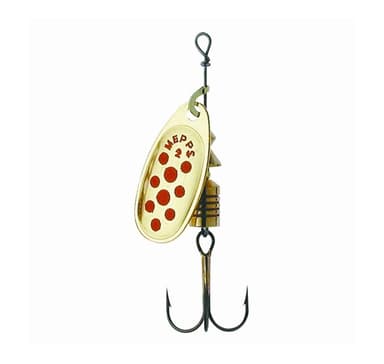 Spinner MEPPS COMET-2 4,5g guld/röda prickar