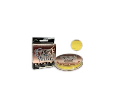 Strike-Pro flätad fiskelina Strike Wire 275m 0,46mm 55kg gul