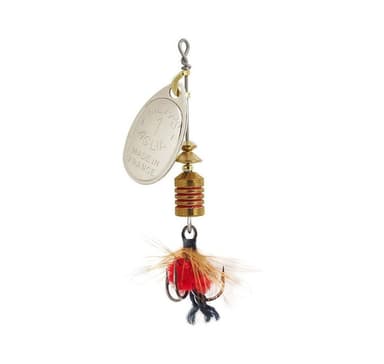 Spinner MEPPS AGLIA MOUCHE 1 3,5g silver/röd fluga