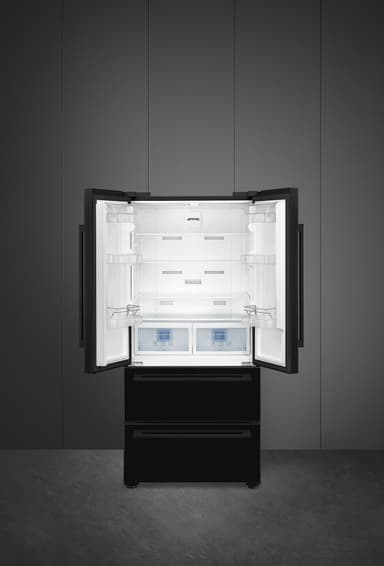 Smeg Serie Universiell French Door Kyl/Frys FQ55FNDE (svart)