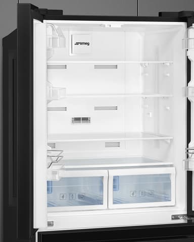Smeg Serie Universiell French Door Kyl/Frys FQ55FNDE (svart)