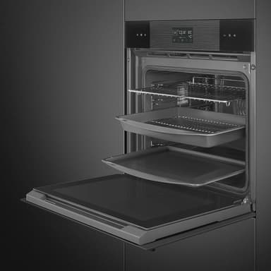 Smeg Serie Linea Inbyggnadsugn SOP6102S2PB3 (svart)
