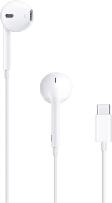 Apple EarPods in ear-hörlurar (vita, USB-C)