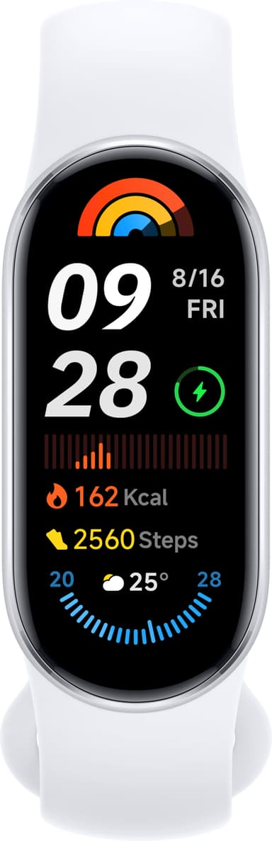 Xiaomi Smart Band 9 aktivitetsarmband (Glacier Silver)