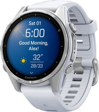 Garmin Fenix 8 smartwatch 43 mm (vit sten)