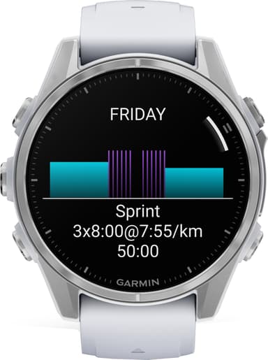 Garmin Fenix 8 smartwatch 43 mm (vit sten)