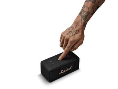 Marshall Emberton III trådlös bärbar högtalare (svart/mässing)