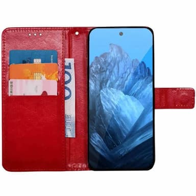 Plånboksfodral 3-kort Google Pixel 9 Pro - Röd