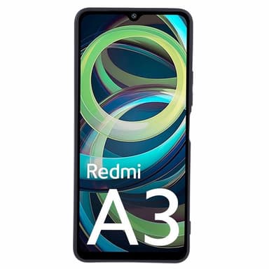 SKALO Xiaomi Redmi A3 Mattsvart Ultratunn TPU-Skal