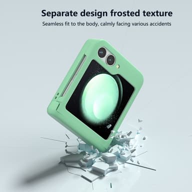 SKALO Samsung Z Flip6 Ultratunn Skin-touch Fold Skal - Turkos