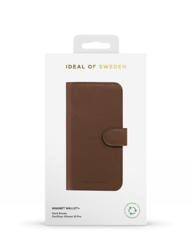 Magnet Wallet+ iPhone 15PR Dark Brown