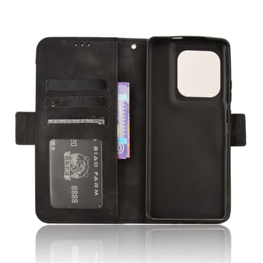 SKALO Motorola Edge 50 Ultra 6-FACK Plånboksfodral - Svart