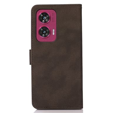 SKALO Motorola Edge 50 Fusion KHAZNEH Plånboksfodral i PU-Läder - Brun