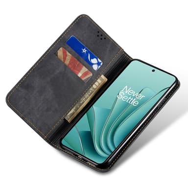 SKALO OnePlus Nord CE4 Lite 5G Jeans Plånboksfodral - Svart