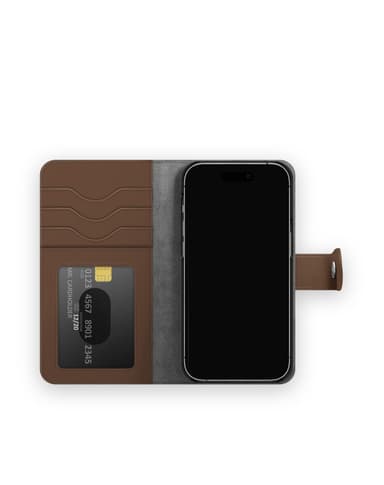 Magnet Wallet+ iPhone 15PL Dark Brown