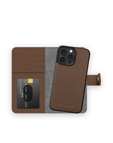 Magnet Wallet+ iPhone 15PM Dark Brown