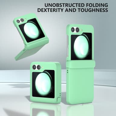 SKALO Samsung Z Flip6 Ultratunn Skin-touch Fold Skal - Turkos