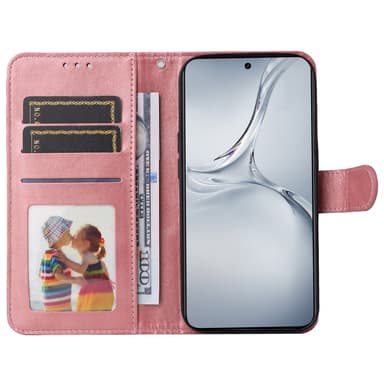 SKALO OnePlus Nord CE4 Lite 5G PU-Läder Plånboksfodral - Rosa