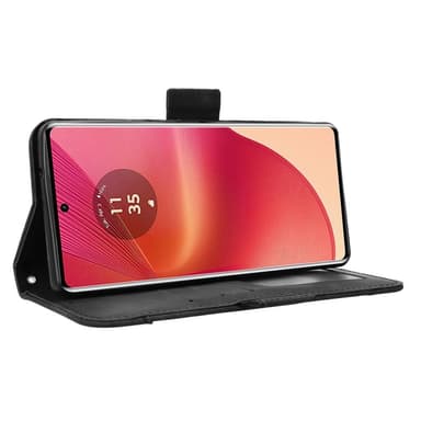 SKALO Motorola Edge 50 Fusion 6-FACK Plånboksfodral - Svart