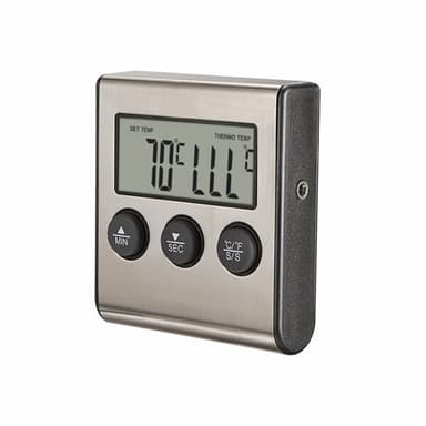 Digital Ugnstermometer / Stektermometer med timer och ljudsignal