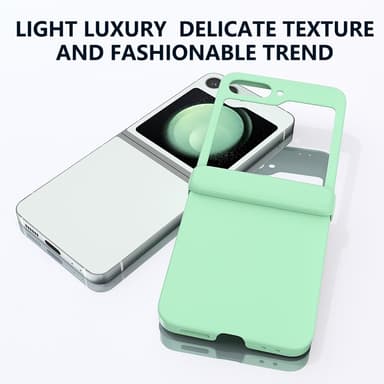 SKALO Samsung Z Flip6 Ultratunn Skin-touch Fold Skal - Turkos