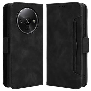 SKALO Xiaomi Redmi A3 6-FACK Plånboksfodral - Svart