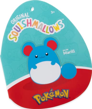 Squishmallows Pokemon mjuk leksak (Marill, M)