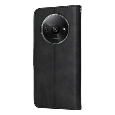 SKALO Xiaomi Redmi A3 PU-Läder Plånboksfodral - Svart