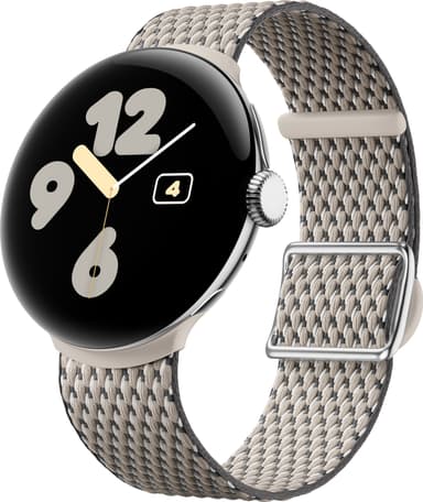 Google Pixel Watch 3 45 mm Wowen armband (beige)