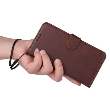 SKALO OnePlus Nord CE4 Lite 5G PU-Läder Plånboksfodral - Brun