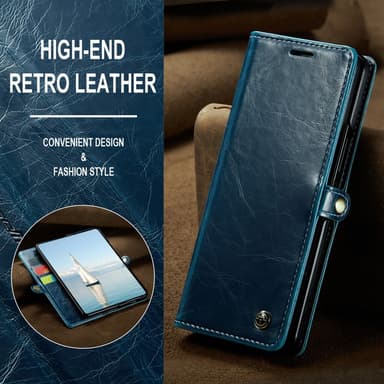 CaseMe Samsung Z Fold6 Plånboksfodral - Blå