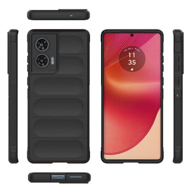 SKALO Motorola Edge 50 Fusion Rugged Bumpers TPU-Skal - Svart