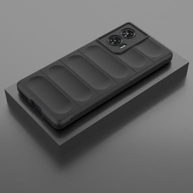 SKALO Motorola Edge 50 Fusion Rugged Bumpers TPU-Skal - Svart