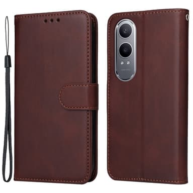 SKALO OnePlus Nord CE4 Lite 5G PU-Läder Plånboksfodral - Brun