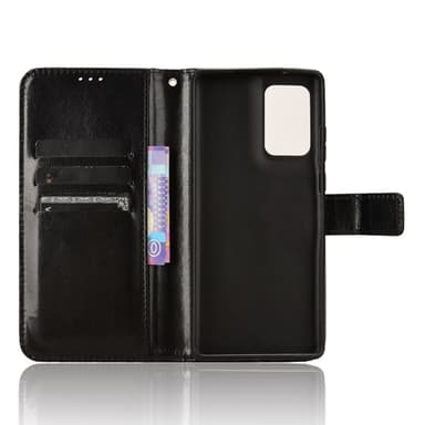 SKALO Motorola Edge 50 Fusion PU-Läder Plånboksfodral - Svart