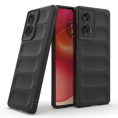 SKALO Motorola Edge 50 Fusion Rugged Bumpers TPU-Skal - Svart
