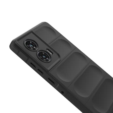 SKALO Motorola Edge 50 Fusion Rugged Bumpers TPU-Skal - Svart