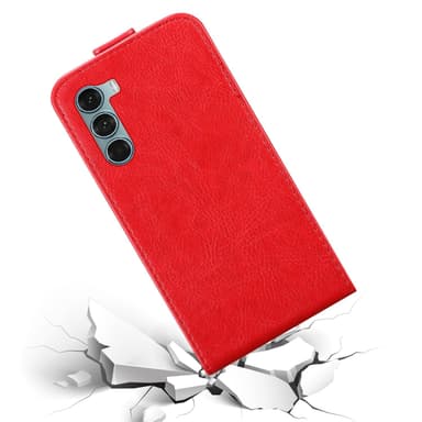 Motorola MOTO G200 5G Flipfodral Skal (Röd)