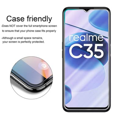 Realme C35 Skyddsglas Skyddsfilm Skärmskydd