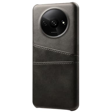 SKALO Xiaomi Redmi A3 PU Läder Skal med Korthållare/Plånbok - Svart