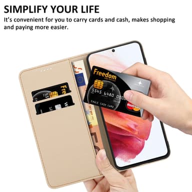 Samsung Galaxy S21 PLUS Plånboksfodral Skal (Grön)